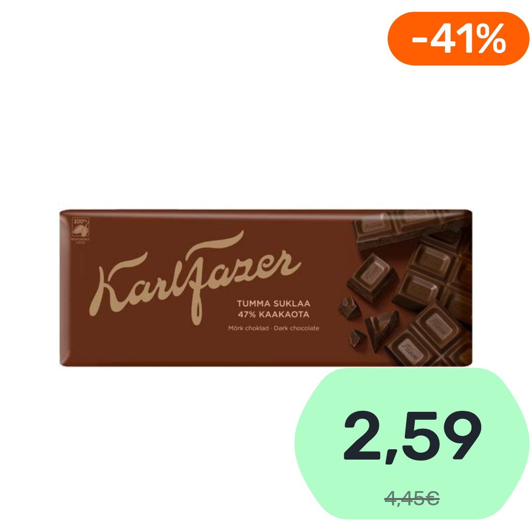 Karl Fazer Tumma suklaalevy 200g