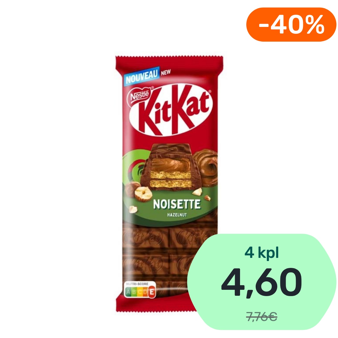 Nestlé KitKat Hazelnut vohvelikeksilevy 99g