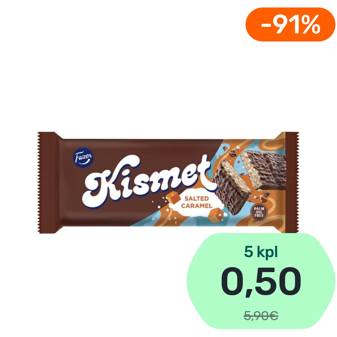 Fazer Kismet Salted Caramel suklaapatukka 41g