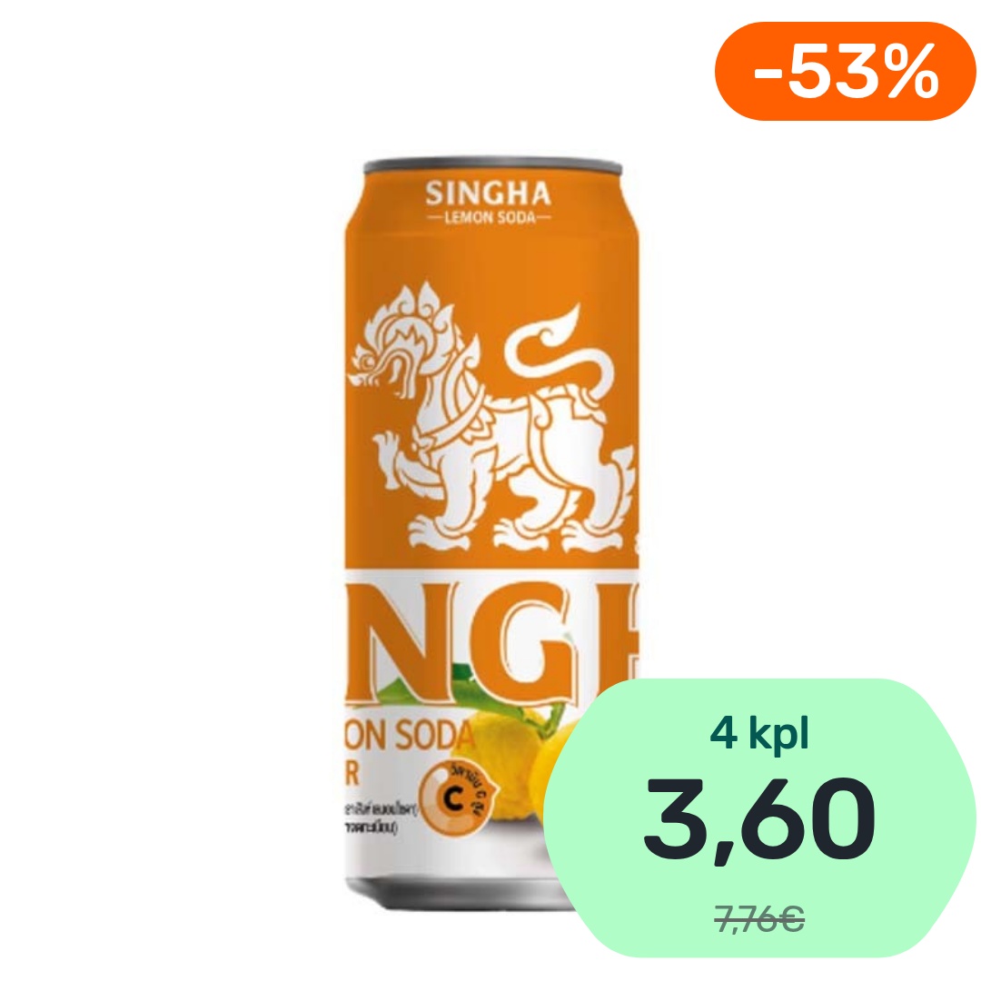 Singha Yuzu Lemon Soda hiilihapotettu vesi 330ml