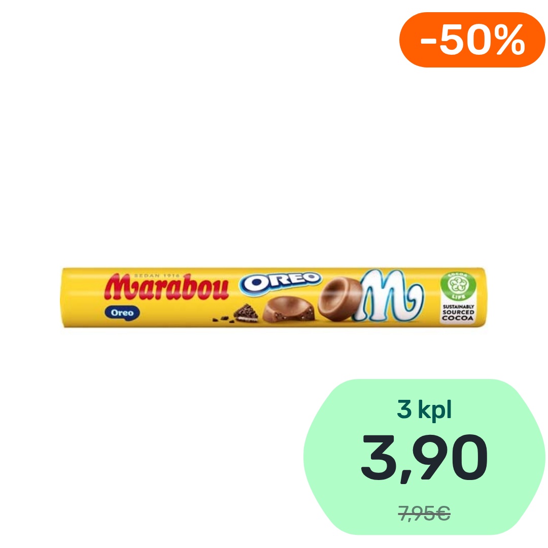 Marabou Oreo maitosuklaanappi 67g