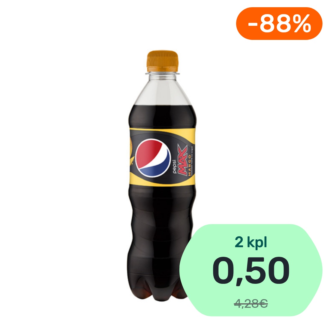 Pepsi Max Mango virvoitusjuoma 500ml