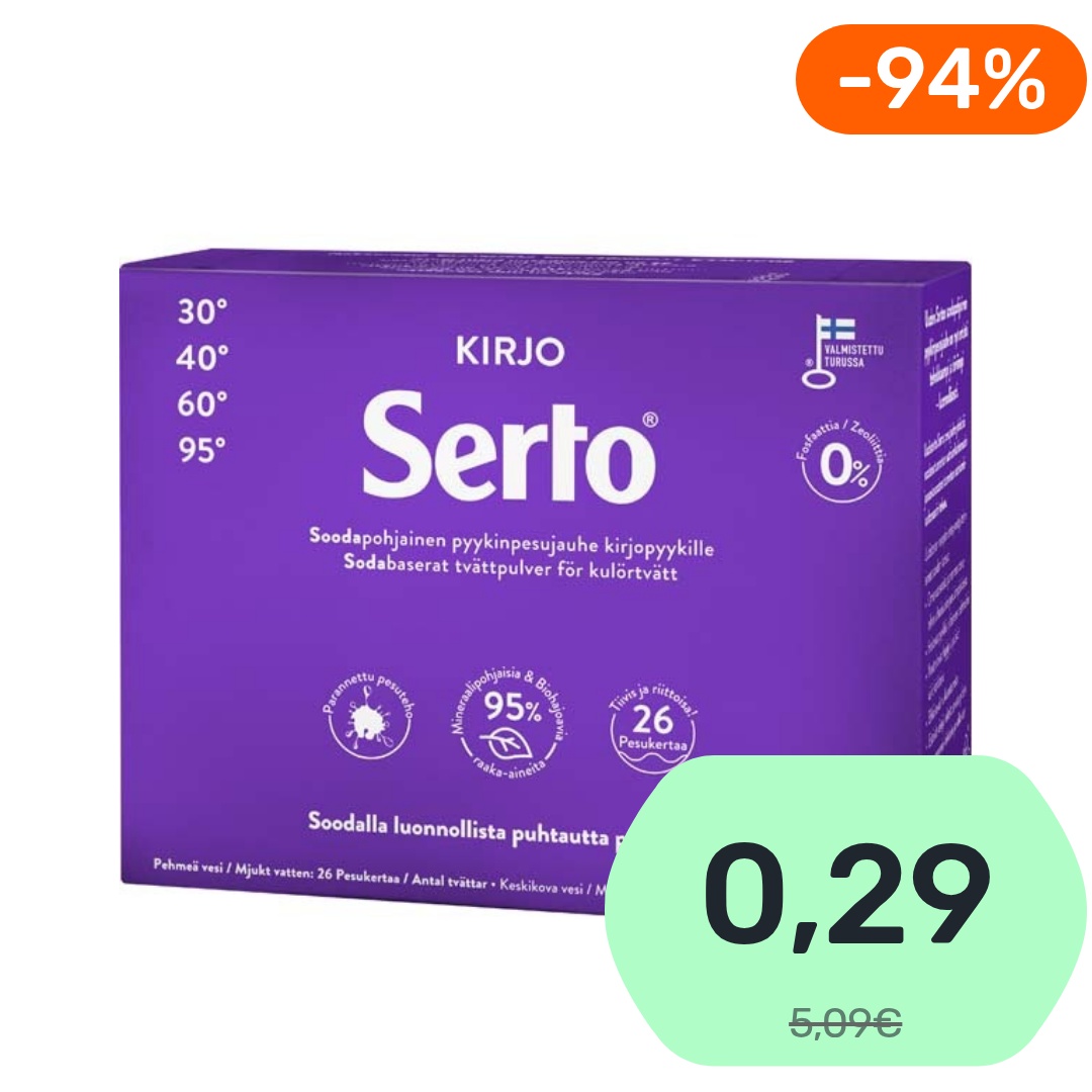 Serto Kirjo pyykinpesujauhe 890g