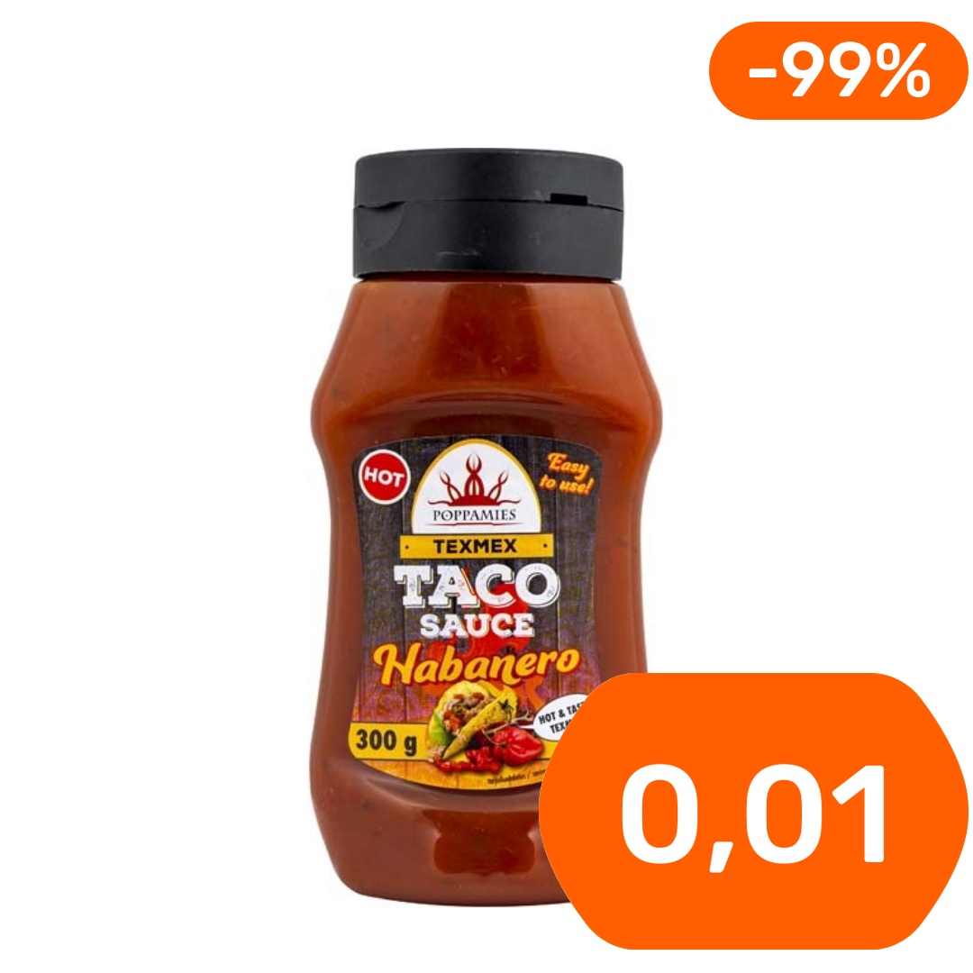 Poppamies Texmex Taco Sauce Habanero tacokastike 300g