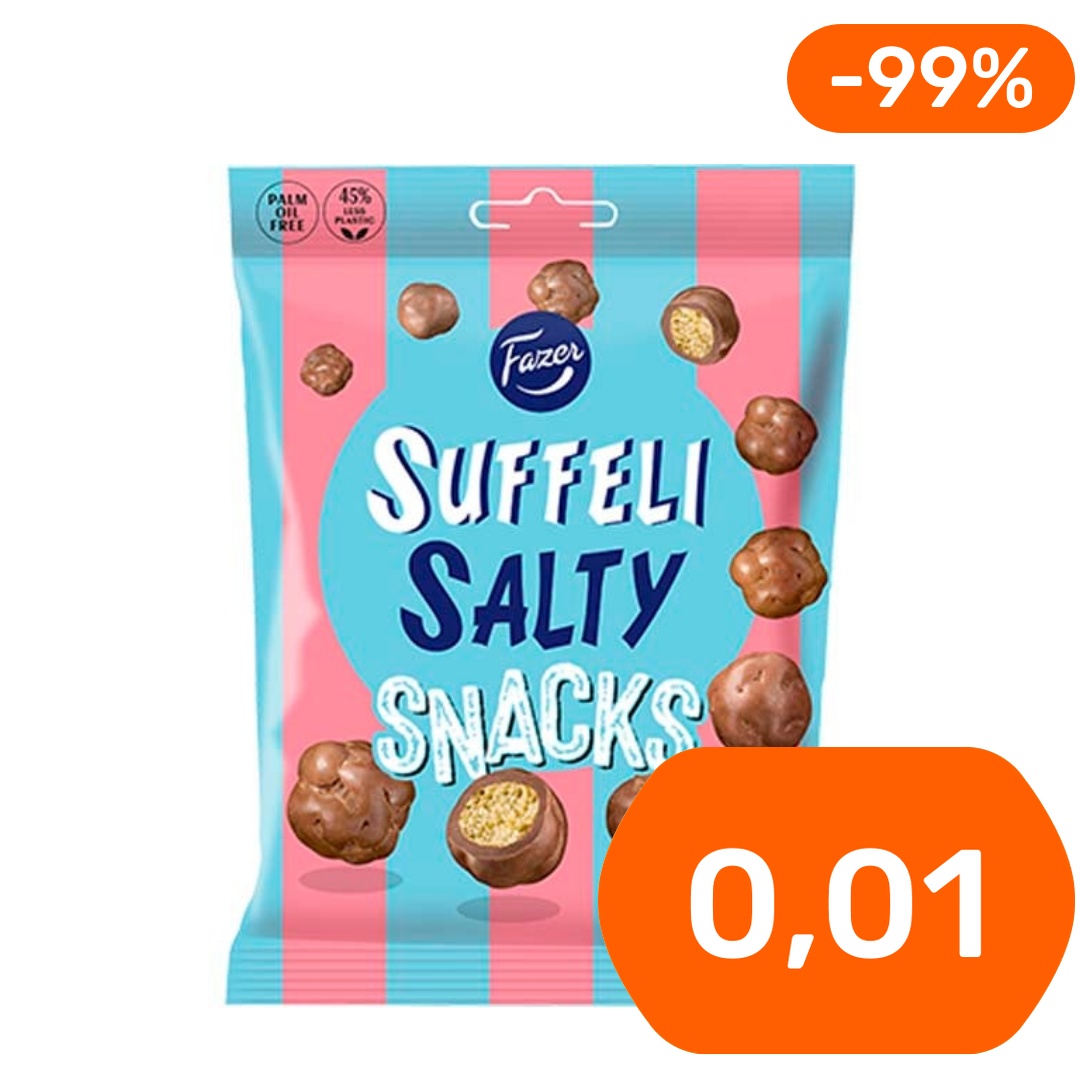 Fazer Suffeli Salty Snacks suklaamakeinen 140g