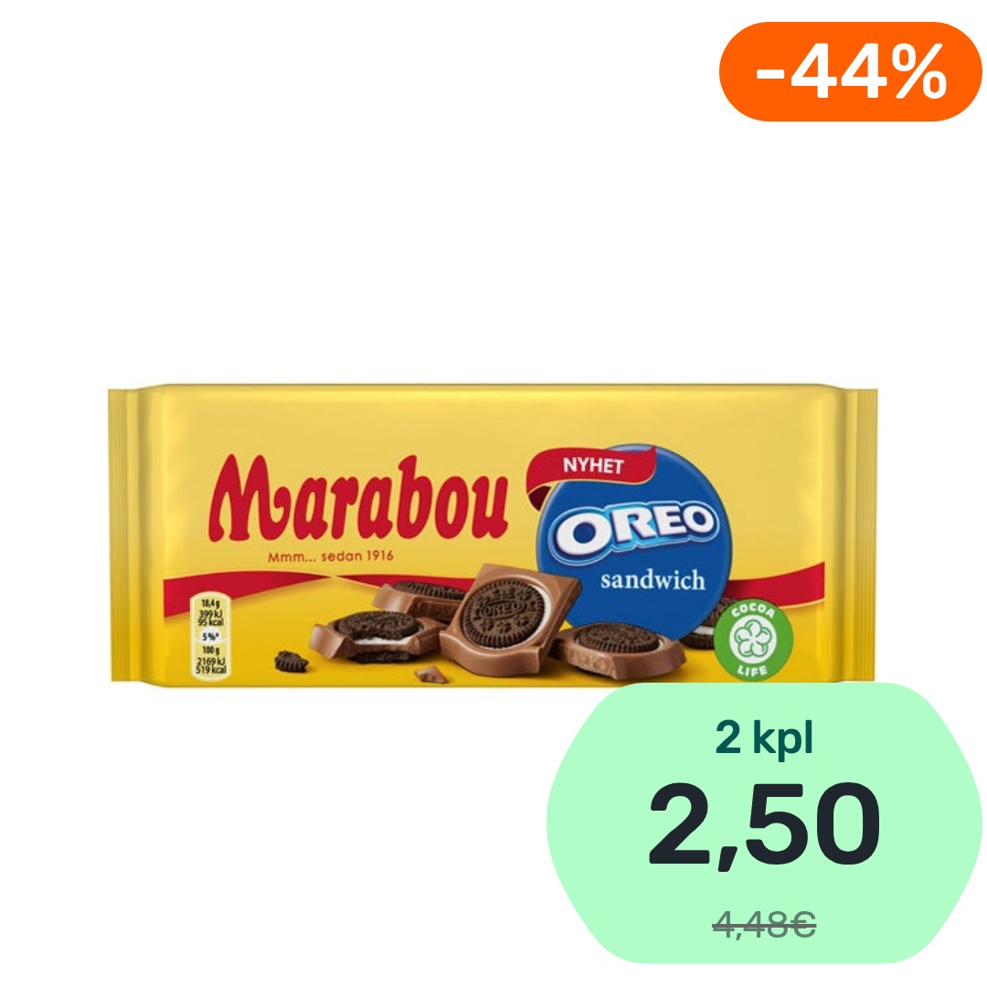 Marabou Oreo Sandwich suklaalevy 92g
