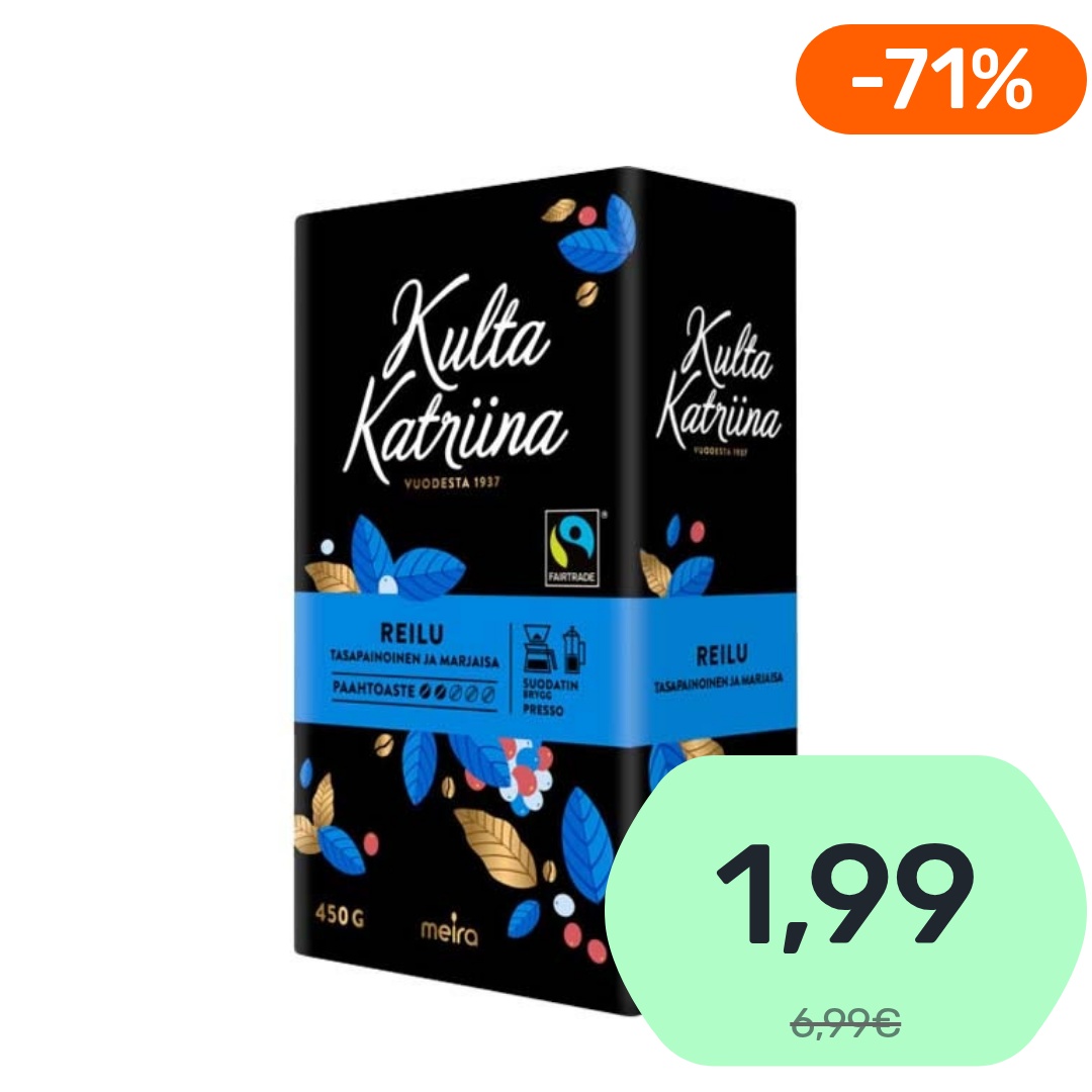 Kulta Katriina Reilu suodatinkahvi 450g