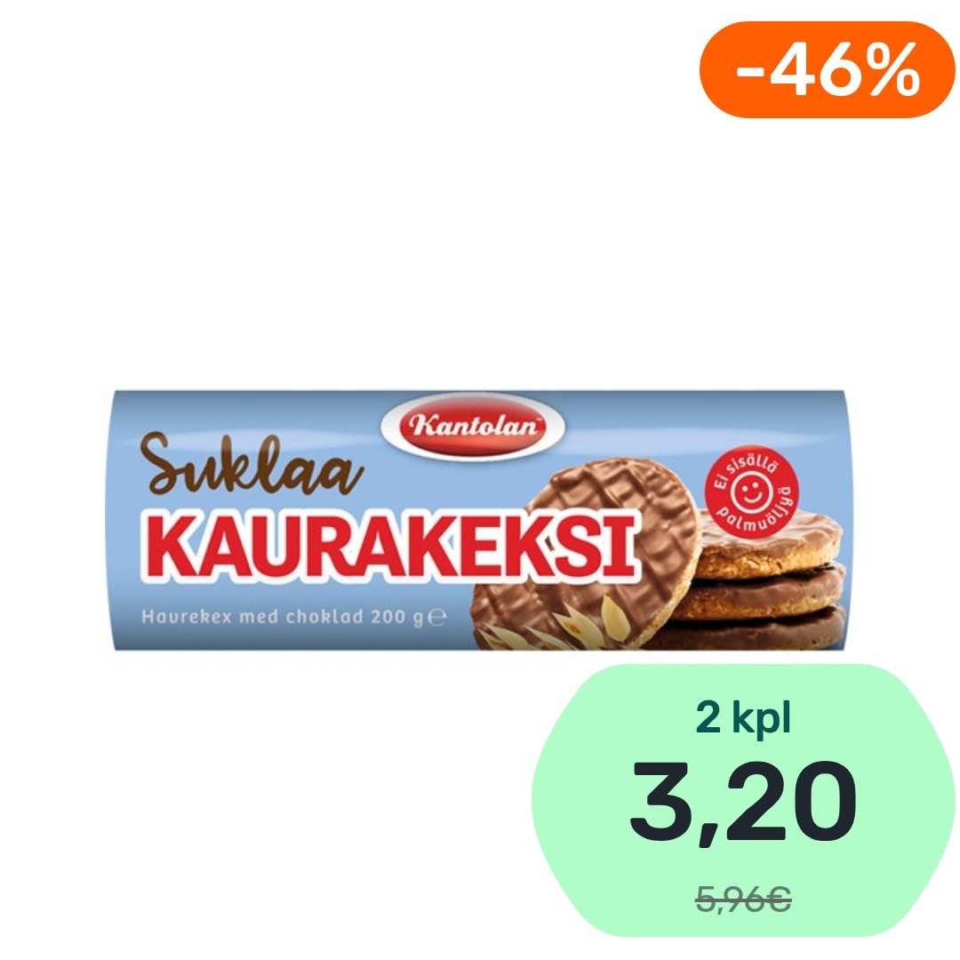Kantolan Suklaa kaurakeksi 200g