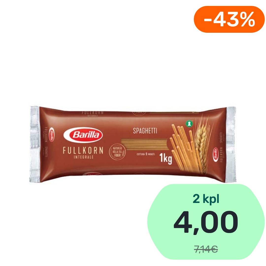 Barilla Täysjyvä spaghetti 1kg