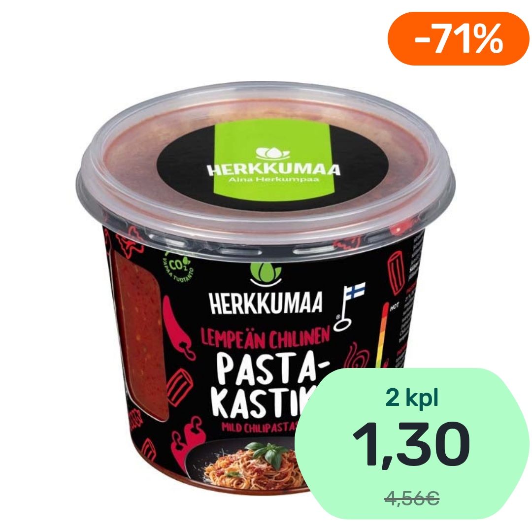 Herkkumaa Lempeän chilinen pastakastike 330g