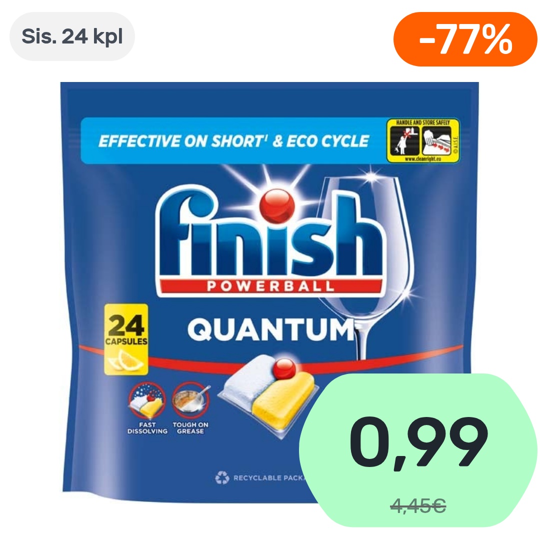 24kpl - Finish Quantum Lemon tiskikonetabletti