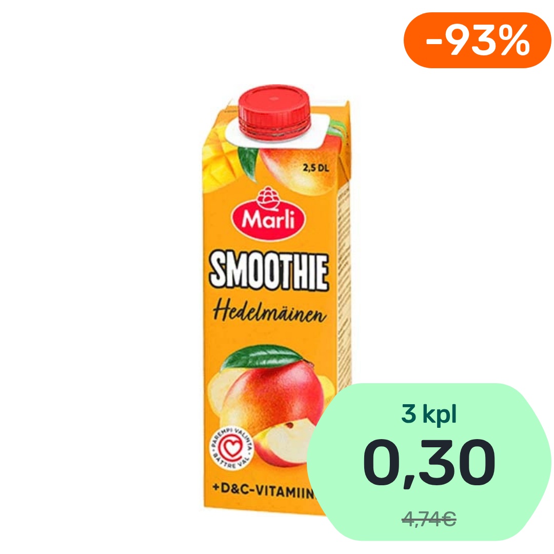 Marli Hedelmäinen Smoothie + D&C -vitamiinit 250ml