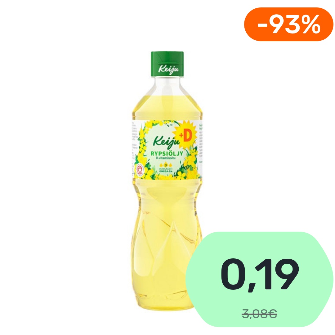 Keiju D-vitaminoitu rypsiöljy 500ml