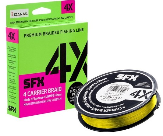Image of Sufix SFX 4X Hot Yellow 135m