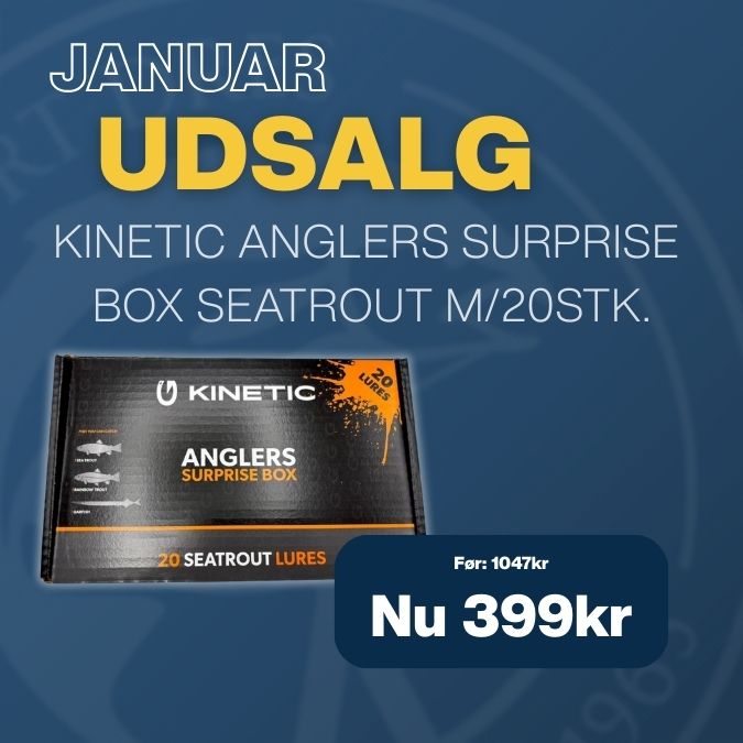 Kinetic Anglers Surprise Box Seatrout m/20stk. - kun 399,-