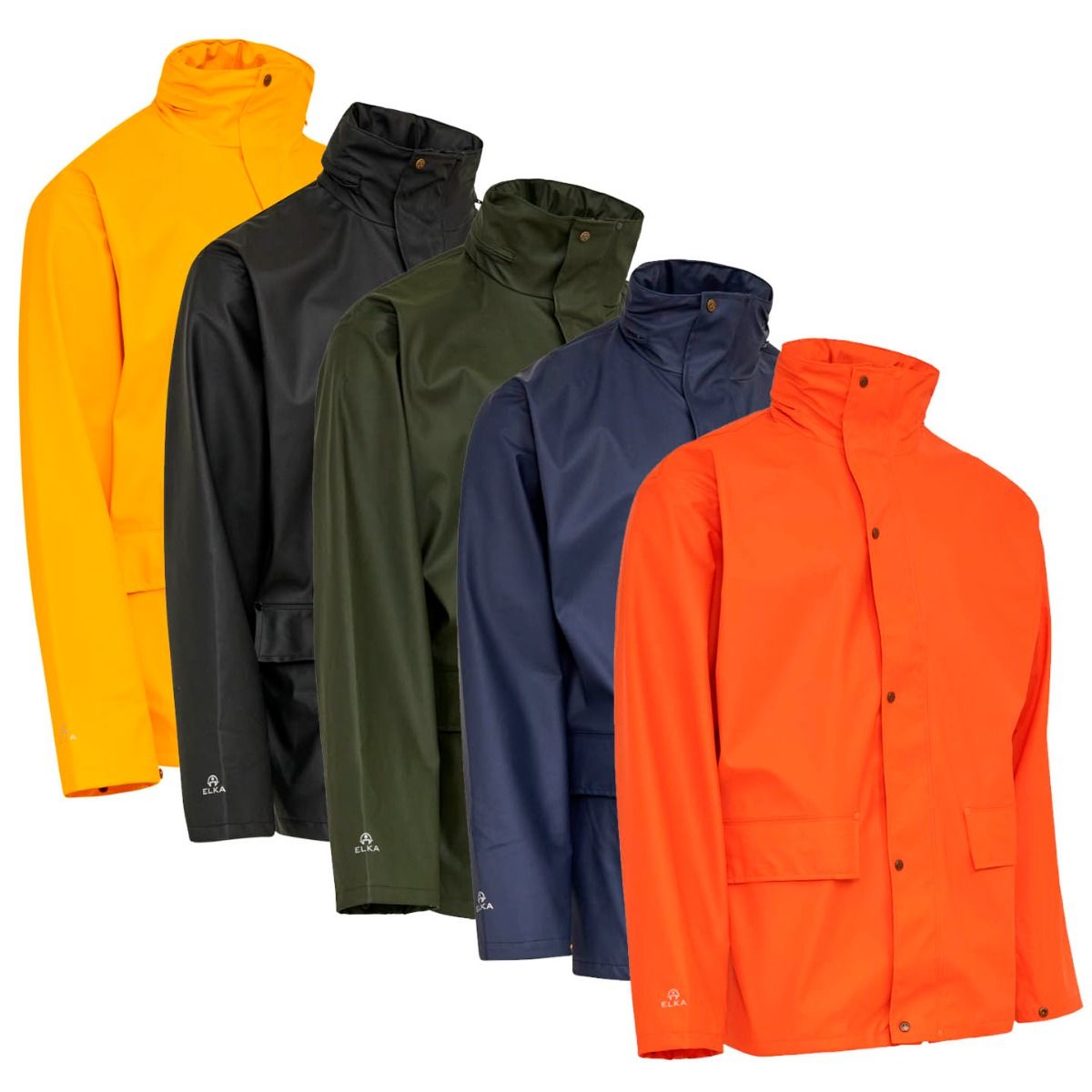 Elka 026300 Dry Zone PU Jakke / Unisex regnjakke