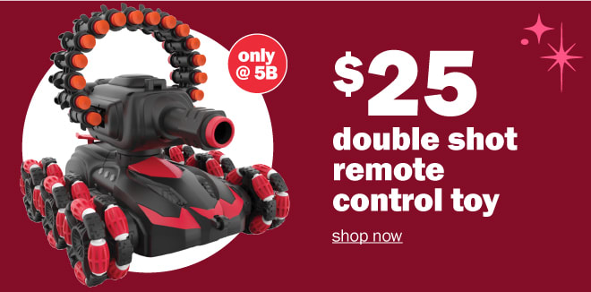 just $25: double shot remote control toy