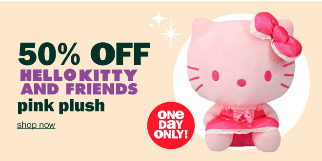 50% Off Hello Kitty and Friends pink plush