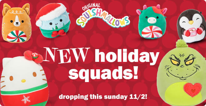new holiday squads! dropping this sunday 11/2!