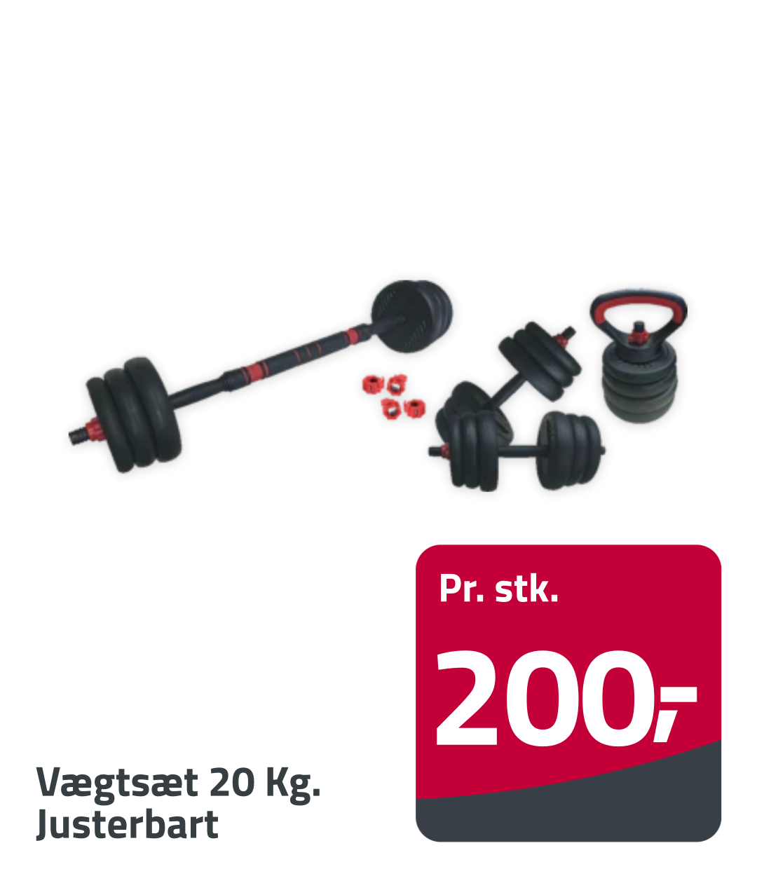 Image of Vægtsæt 20 kg. Justerbart