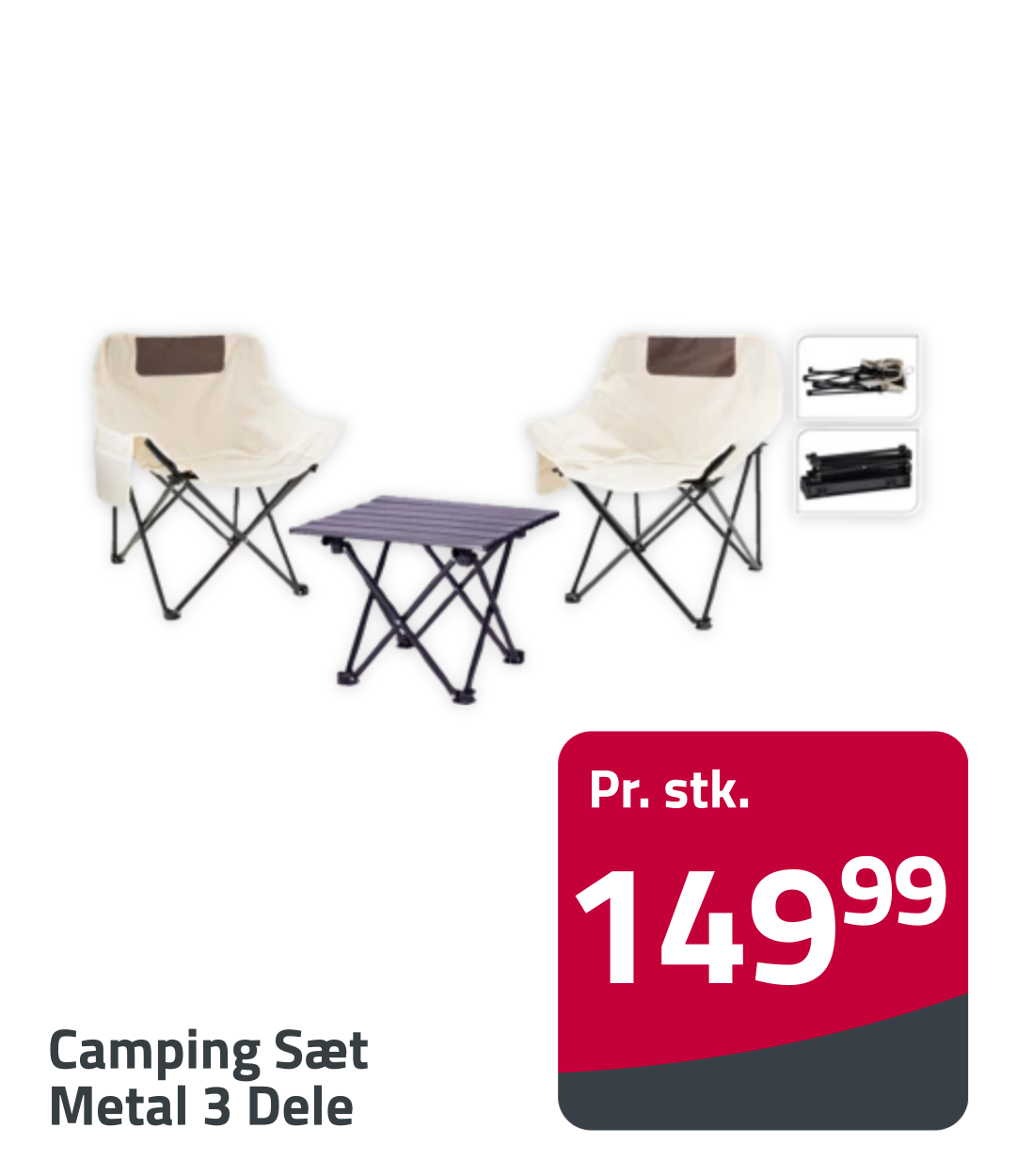 Image of Camping Sæt Metal 3 dele