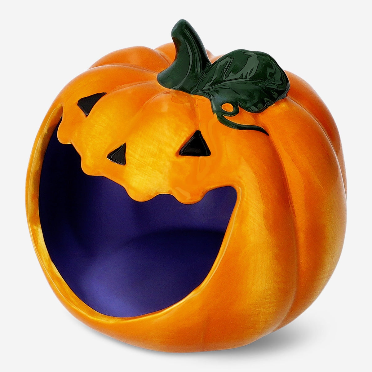 Image of Pumpkin-Shaped Snack Bowl