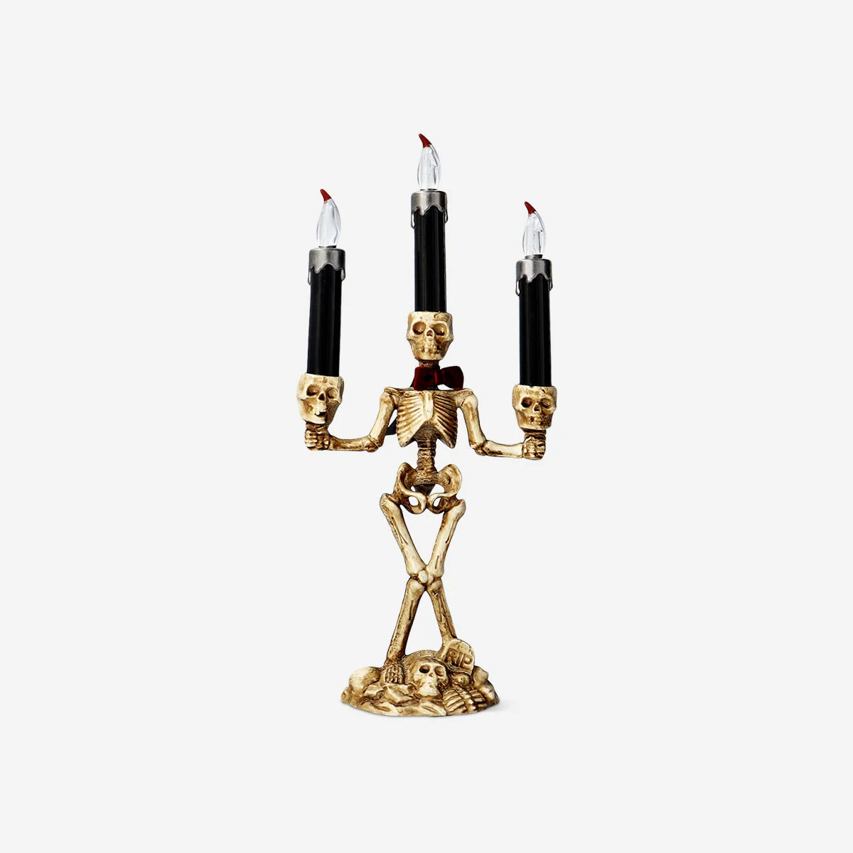 Colour changing skeleton candelabra