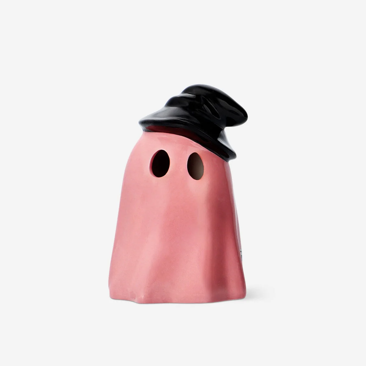 Pink luminious ghost with hat - 13 cm