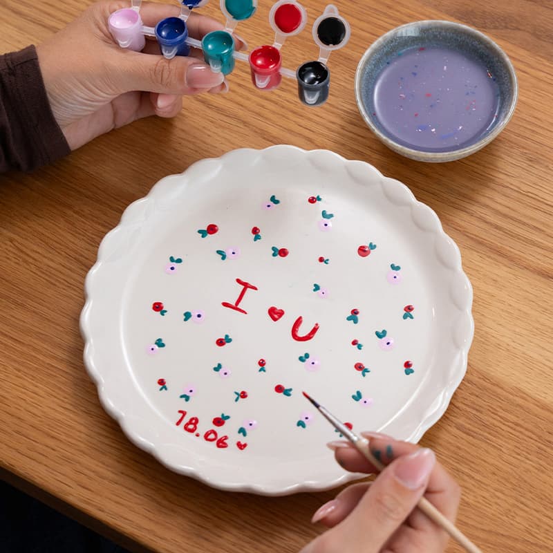 DIY decorative plate - 20 cm
