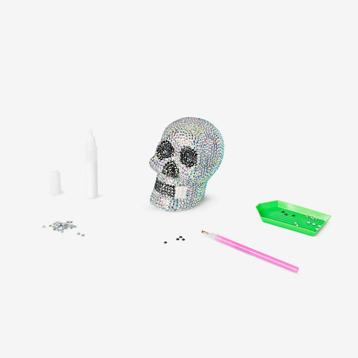 DIY rhinestone skull