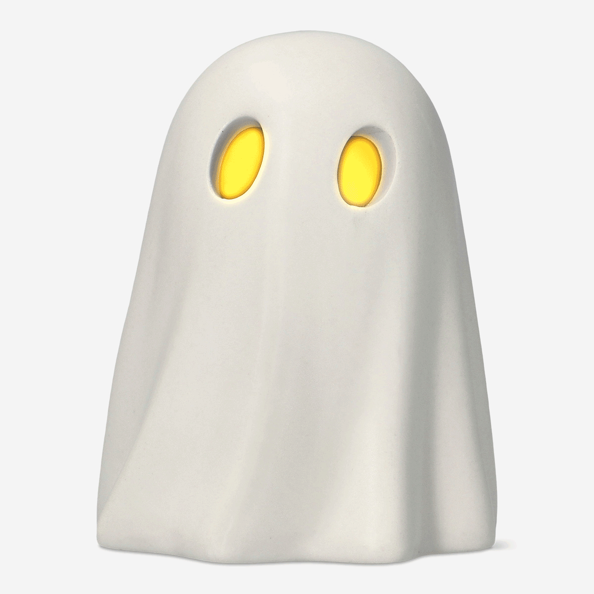White ghost-shaped LED light
