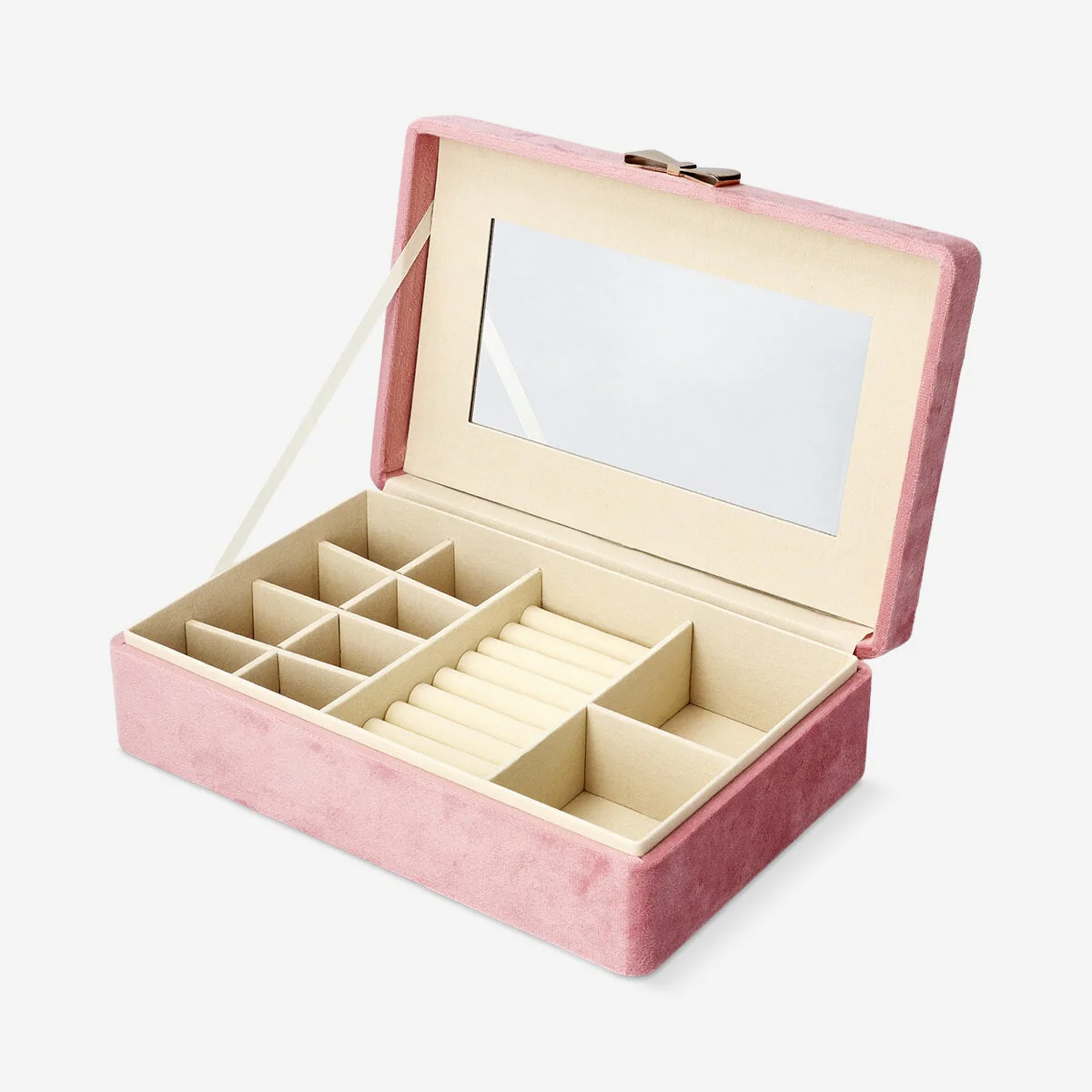 Velvet jewellery box with print - 25 cm