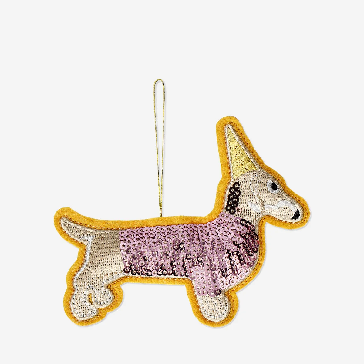 Hanging ornament - Dog with sequins