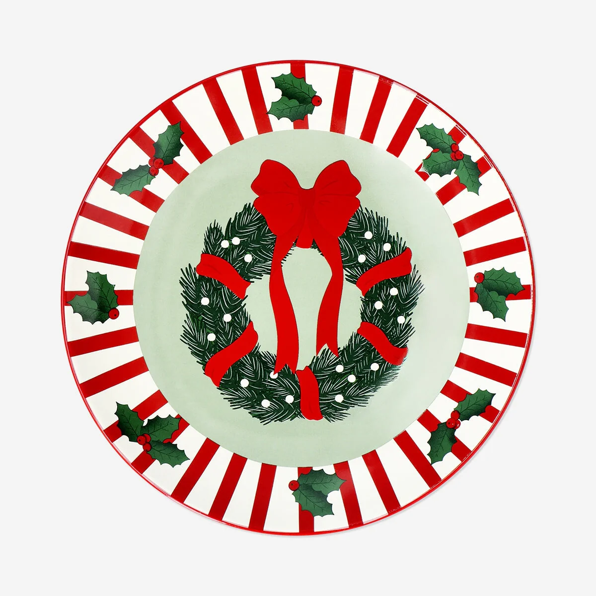 Plate with Christmas print - 20 cm