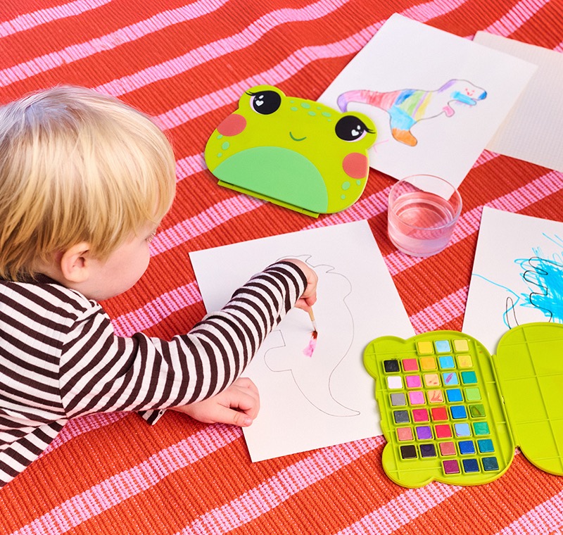 Frog watercolours set - 36 shades