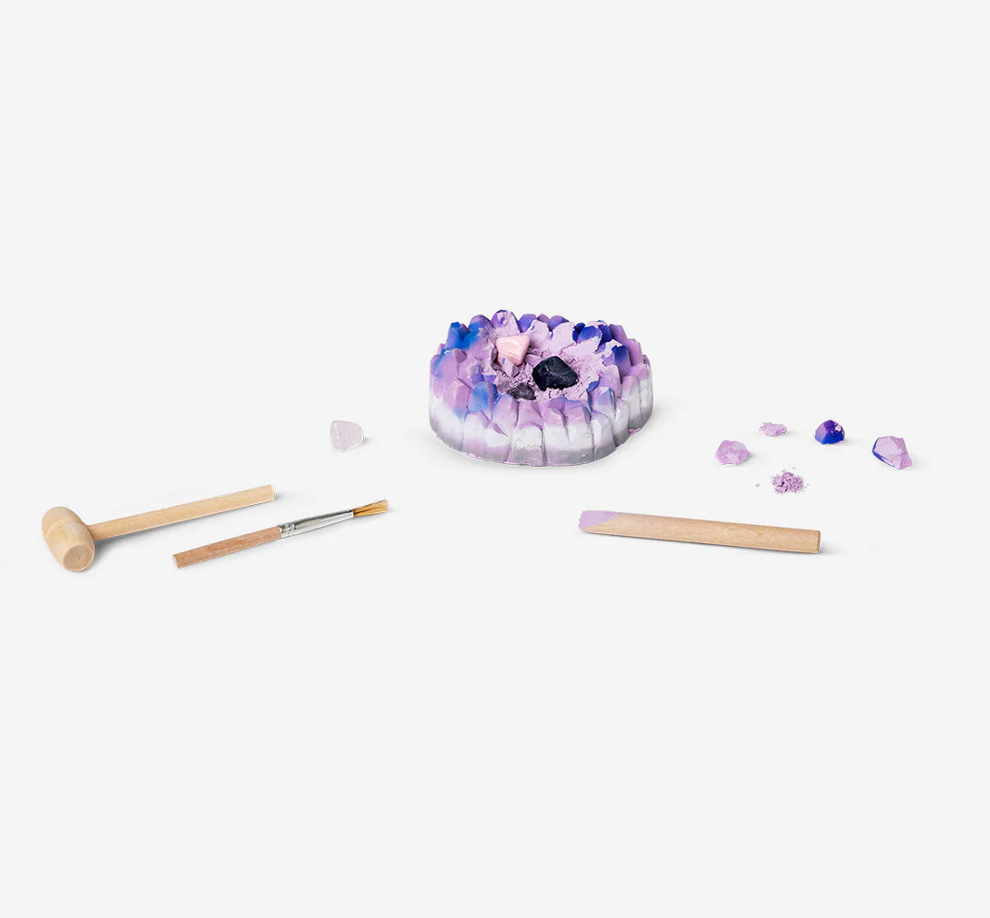 Excavation kit - Geode with gemstones
