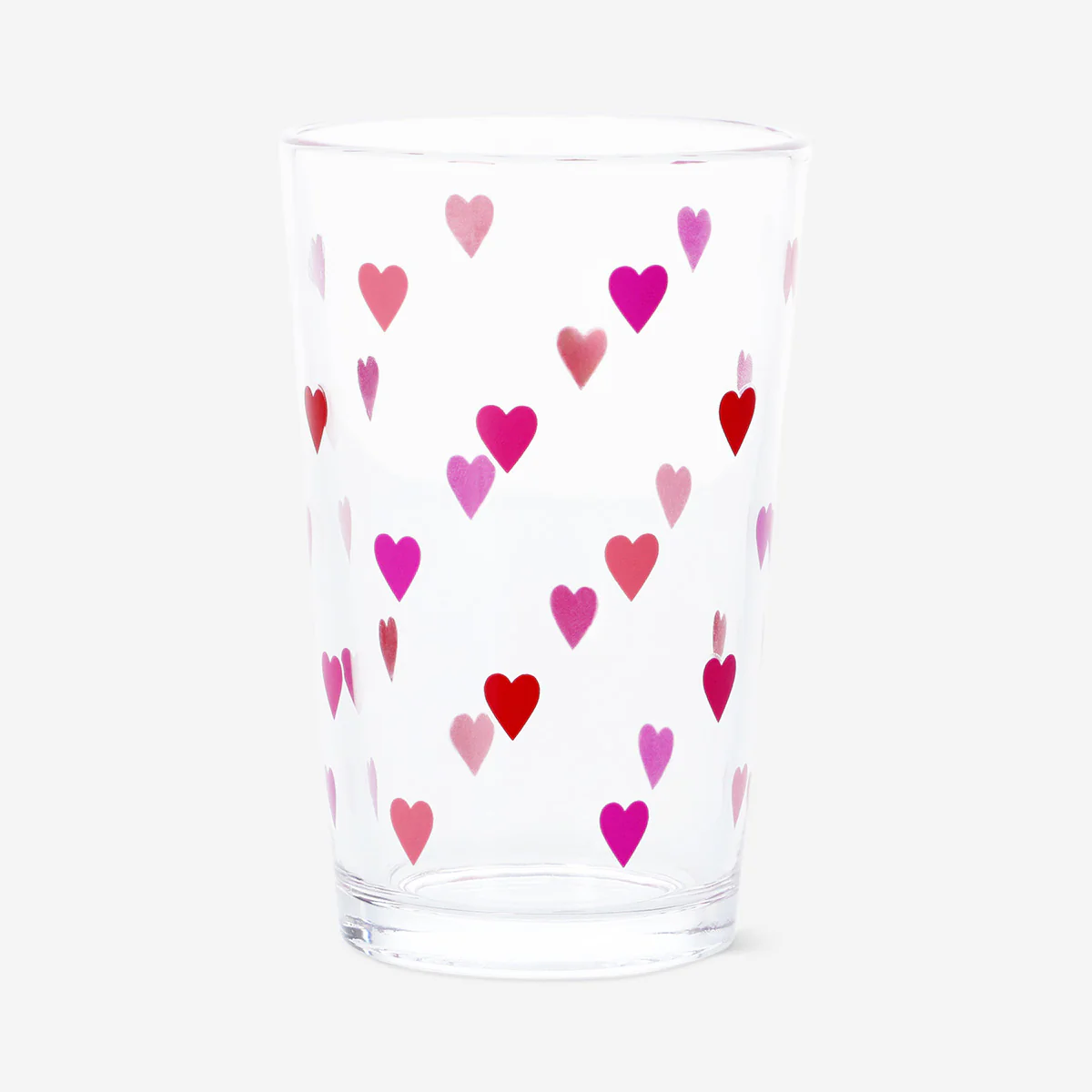 Drinking glass with small hearts - 220 ml