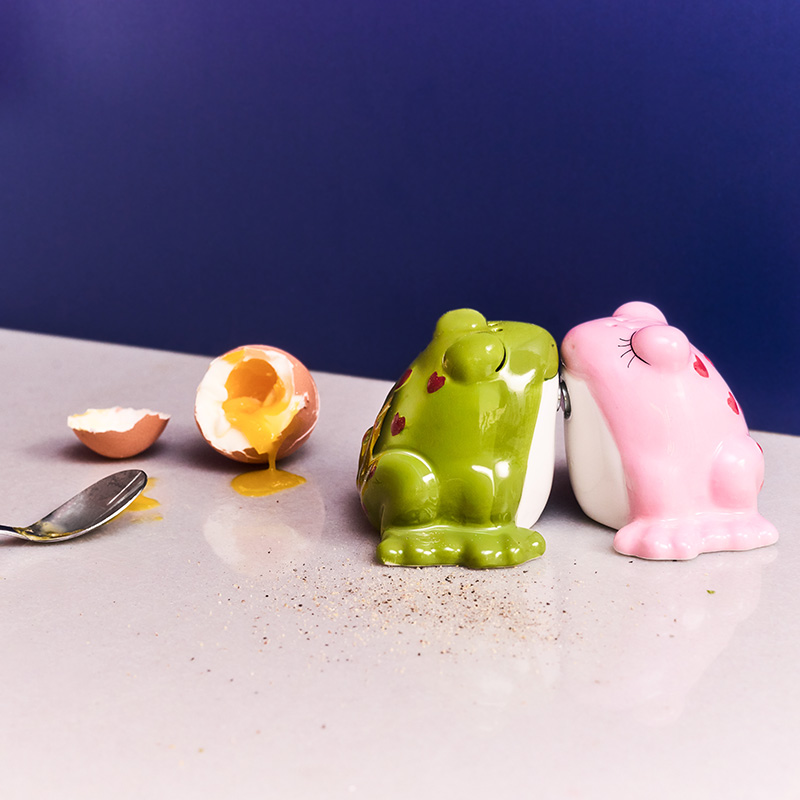 Kissing frogs salt and pepper set - 2 pcs