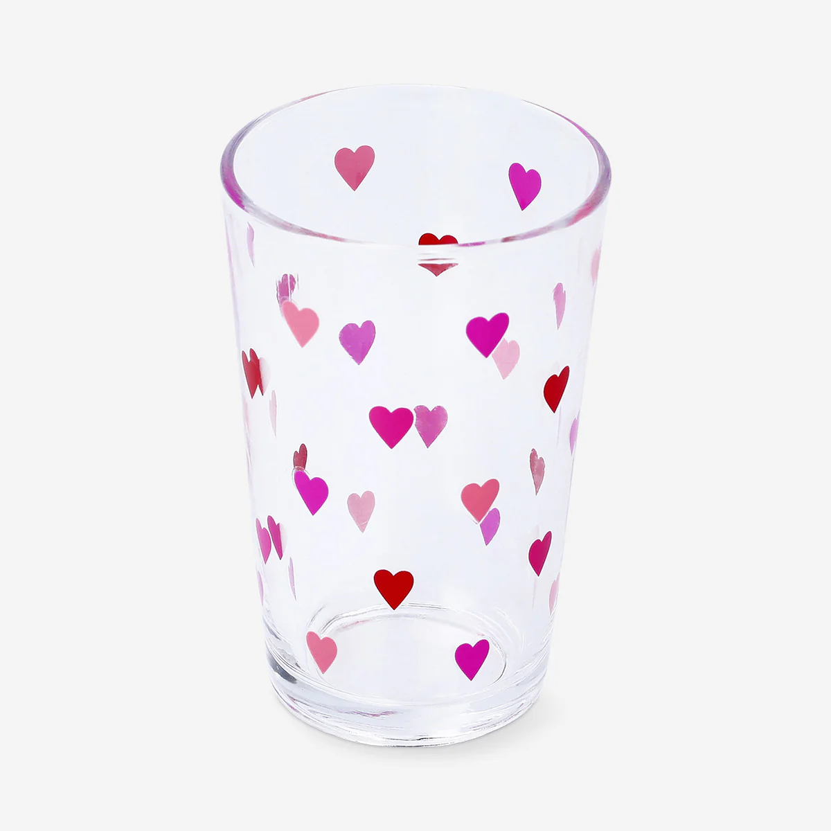 Drinking glass with small hearts - 220 ml