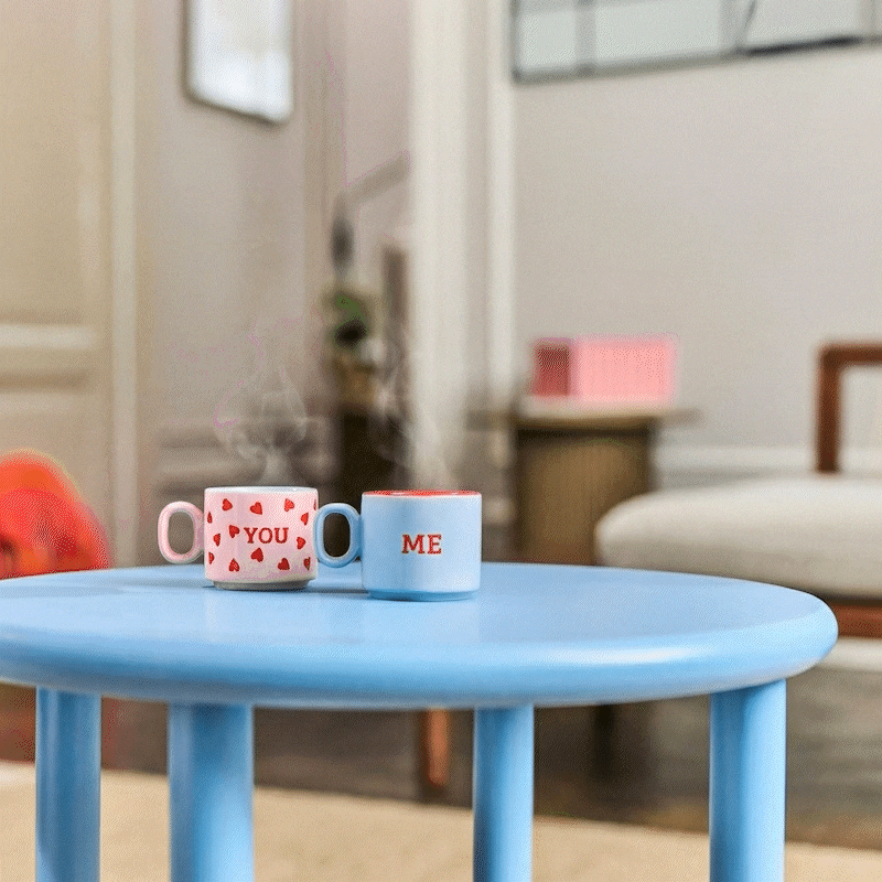 Cortado mugs with contrast colours - 2 pcs