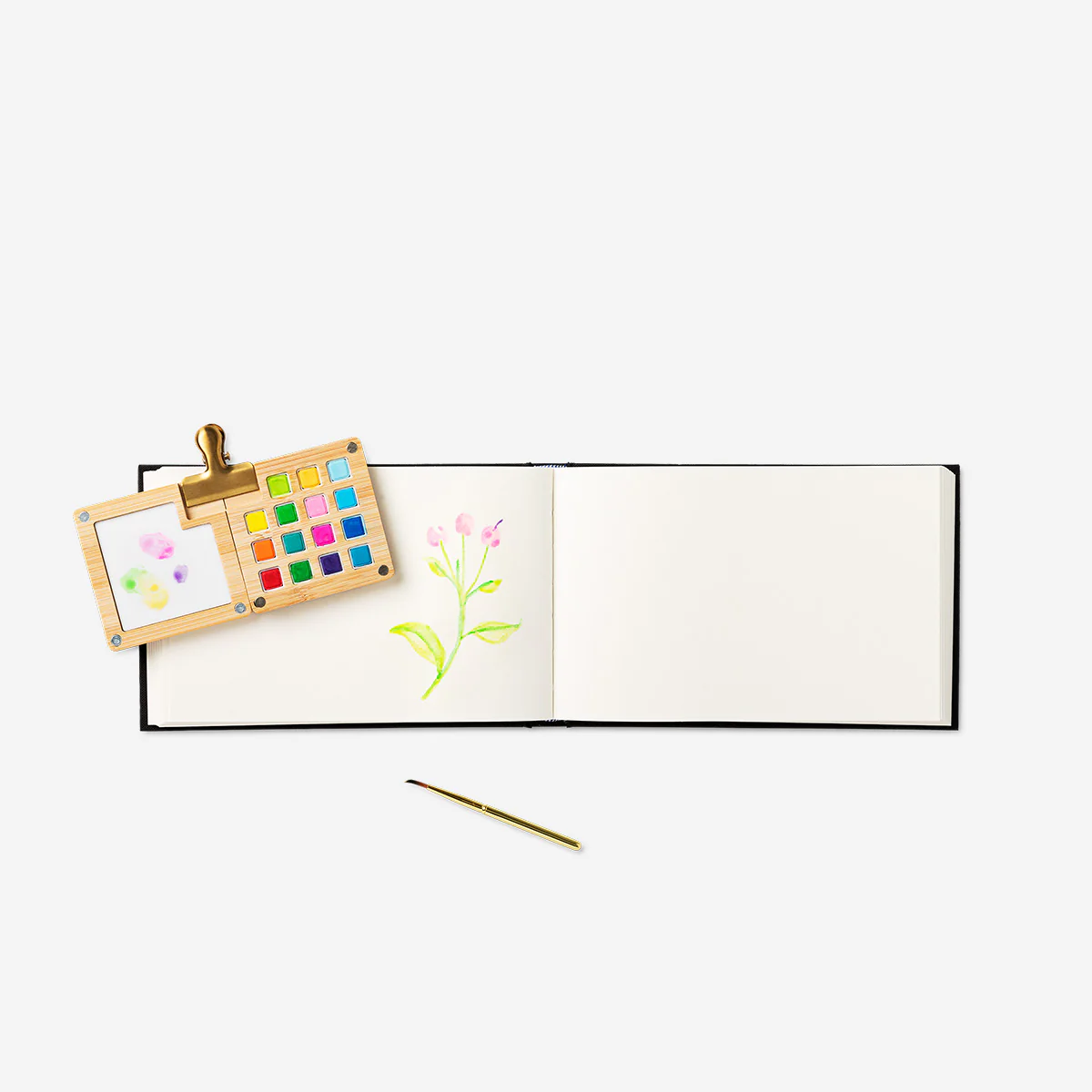 Mini watercolouring travel kit