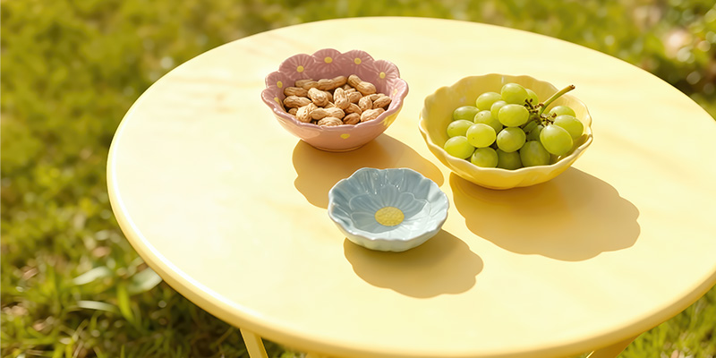 Blue flower bowl - Large