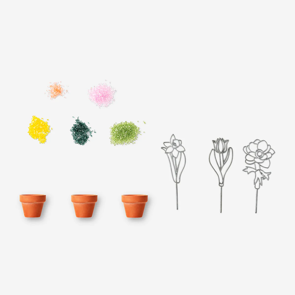 DIY stained glass flowers