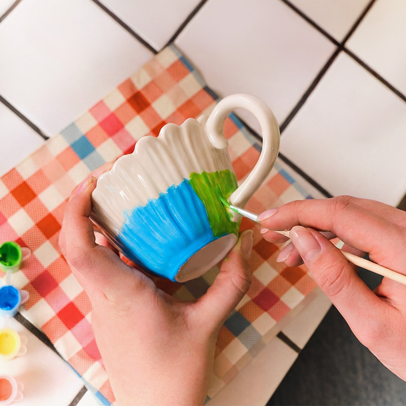 DIY painted candles - 3 pcs