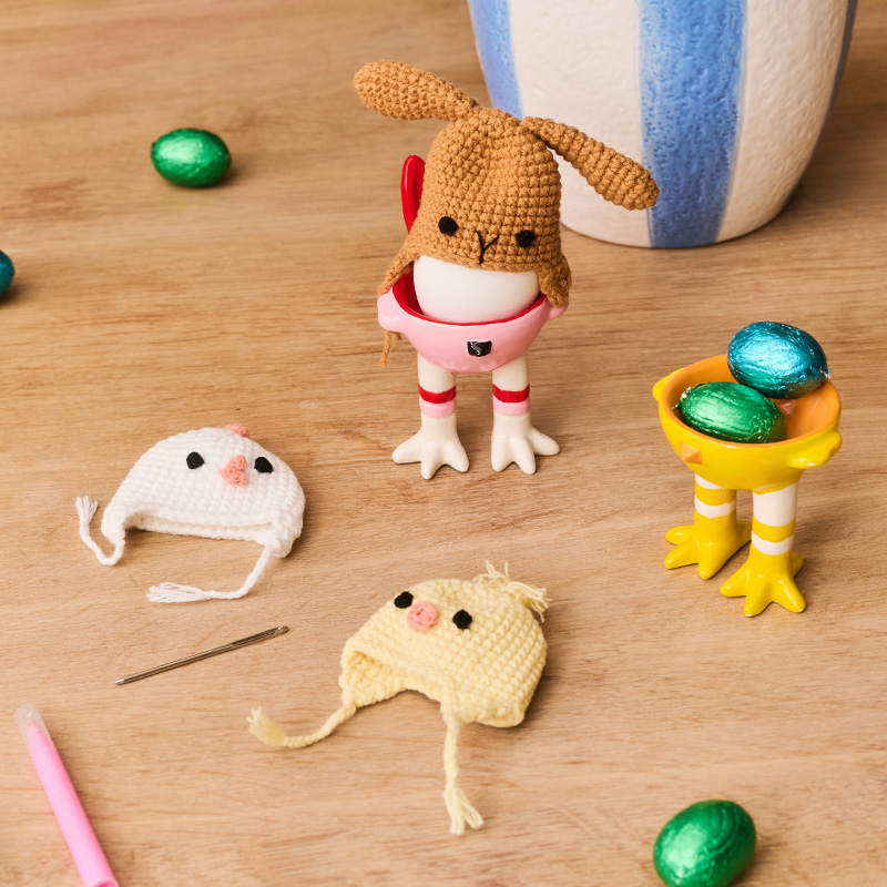 DIY ceramic egg cups