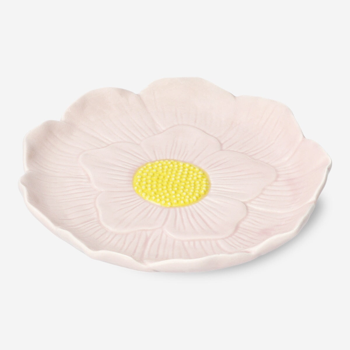 Image of Pink flower plate