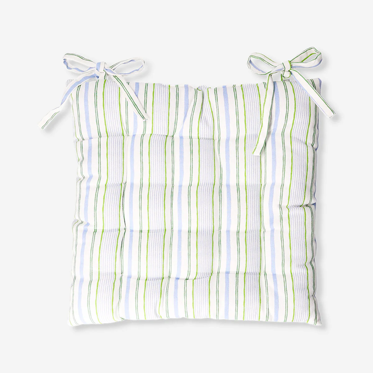 Striped quilted seat pad - 40x40 cm