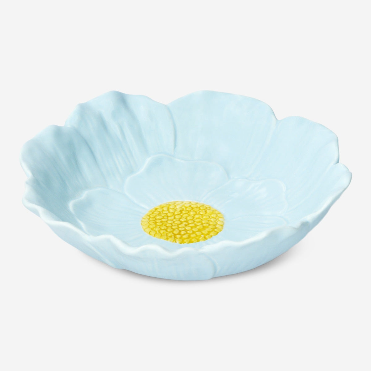 Image of Blue flower bowl - Large