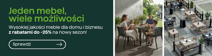 Outdoor furniture: family enjoying a patio dining set on a balcony and a cafe terrace with modern high-quality garden and commercial seating