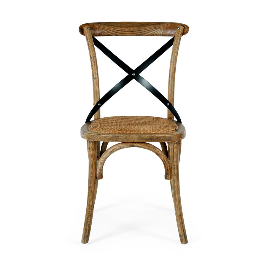 Image of Villa X-Back Chair with Rattan Seat